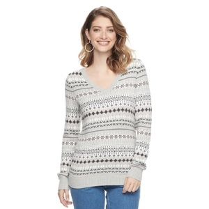 Fair Isle V-Neck Sweater